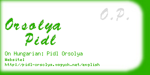 orsolya pidl business card